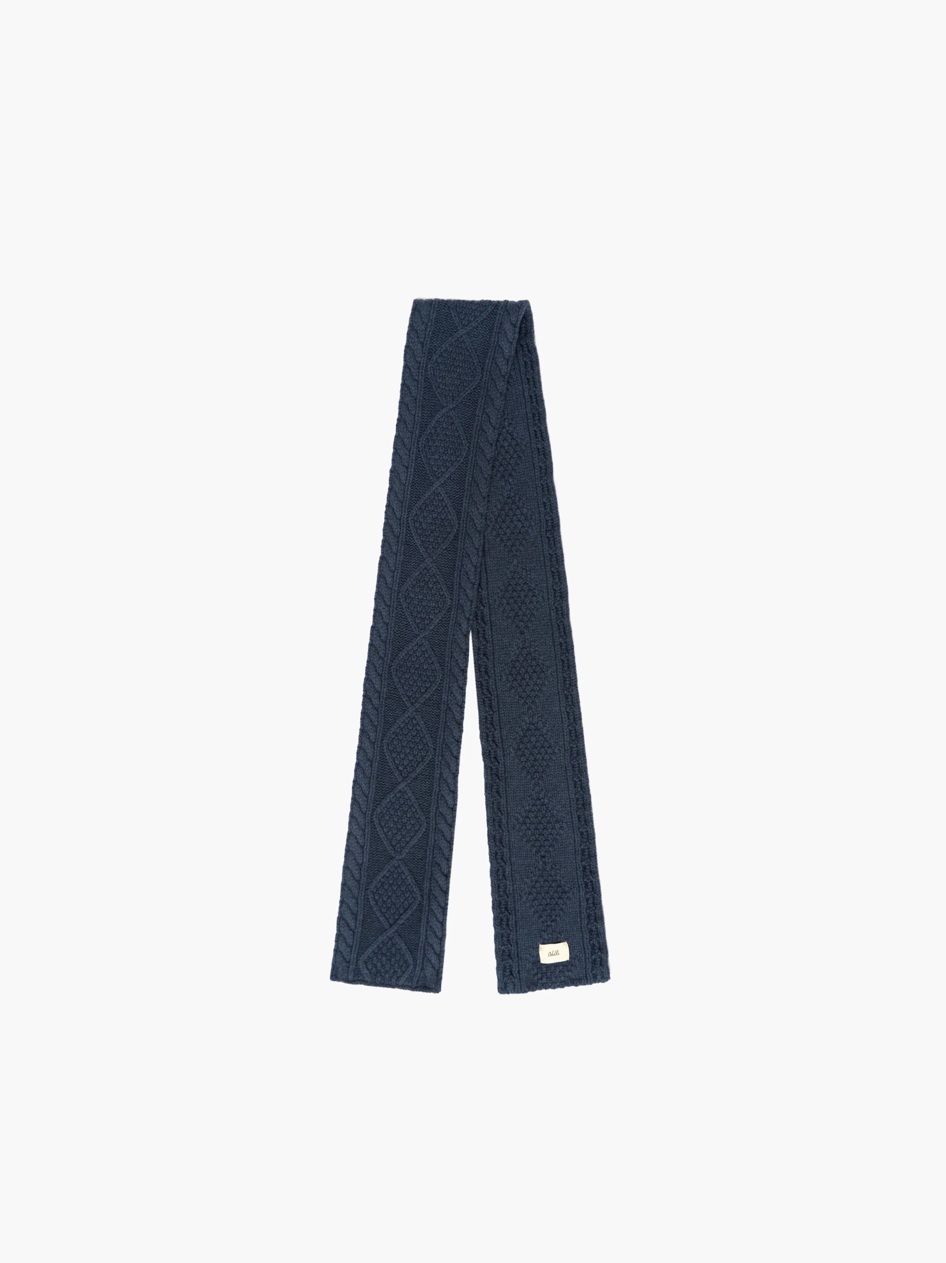 Cable Knit Skinny Scarf