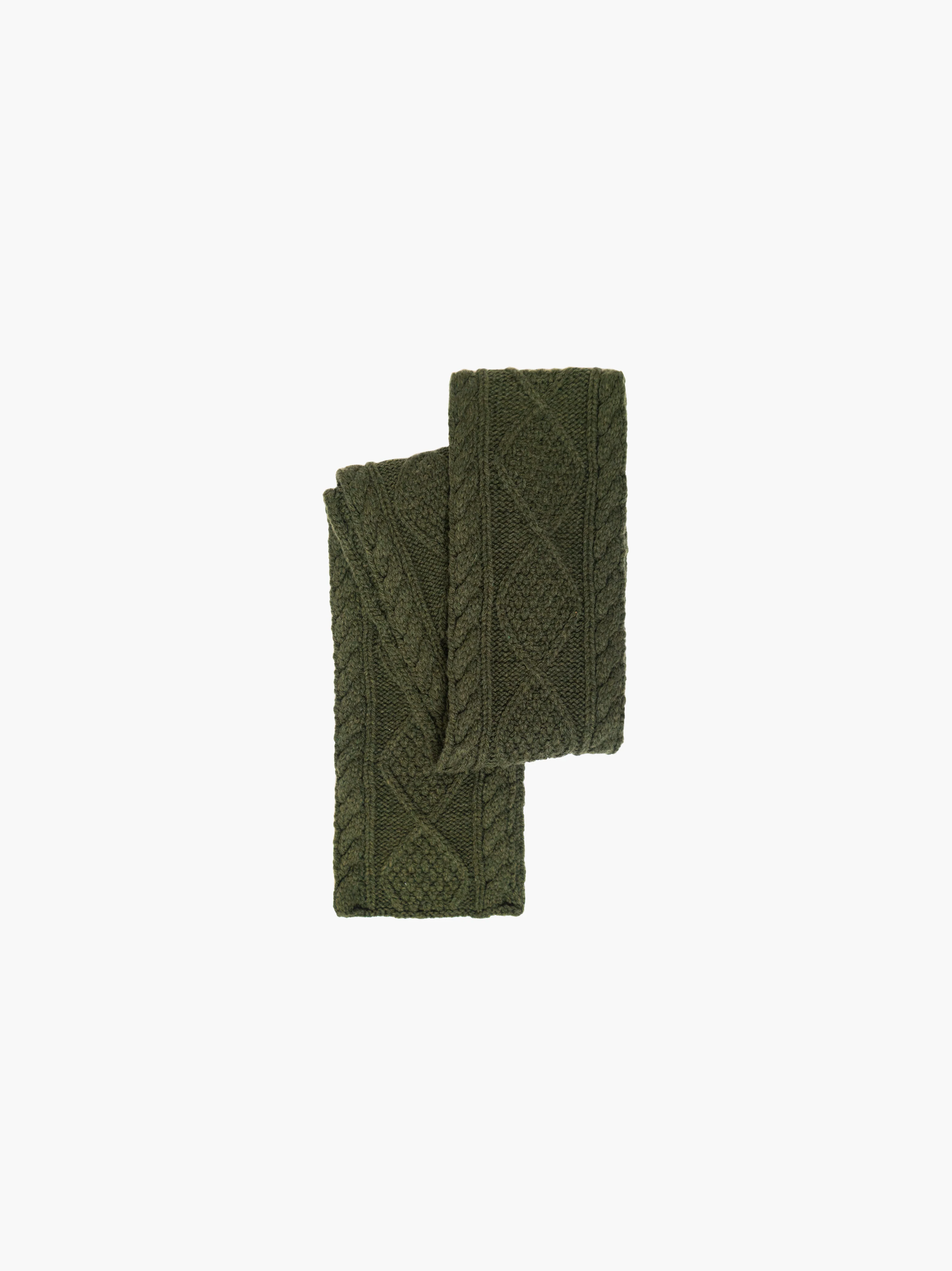 Cable Knit Skinny Scarf - Image 15
