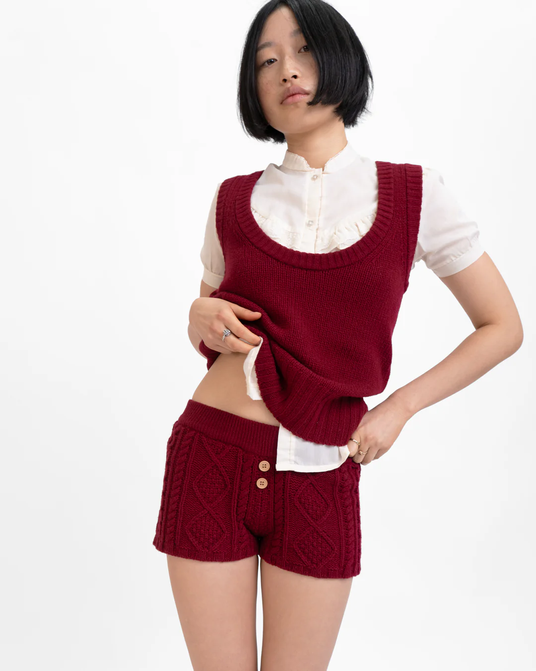 Cable Knit Vest - Image 2