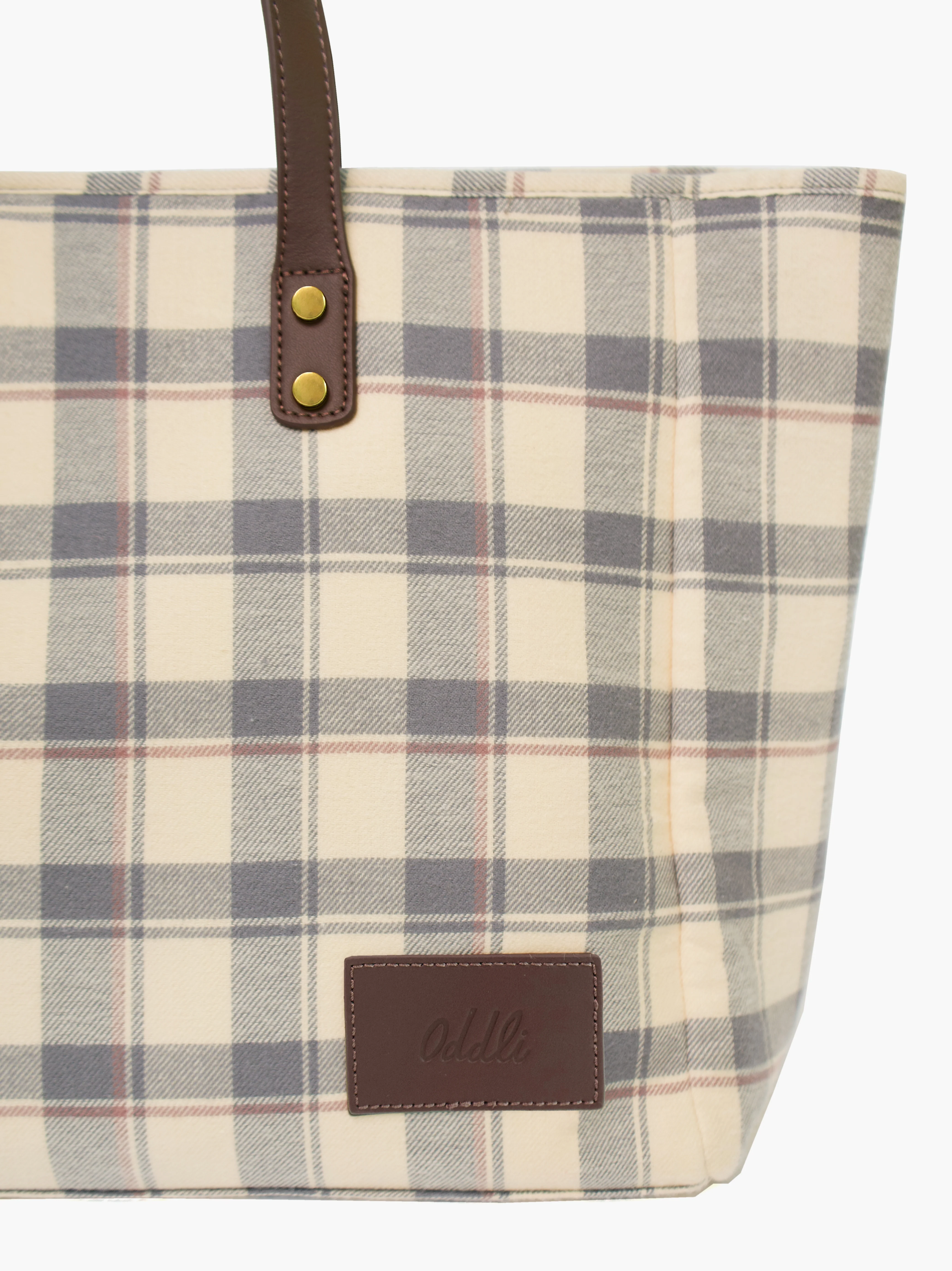 Large Plaid Bag - Image 10