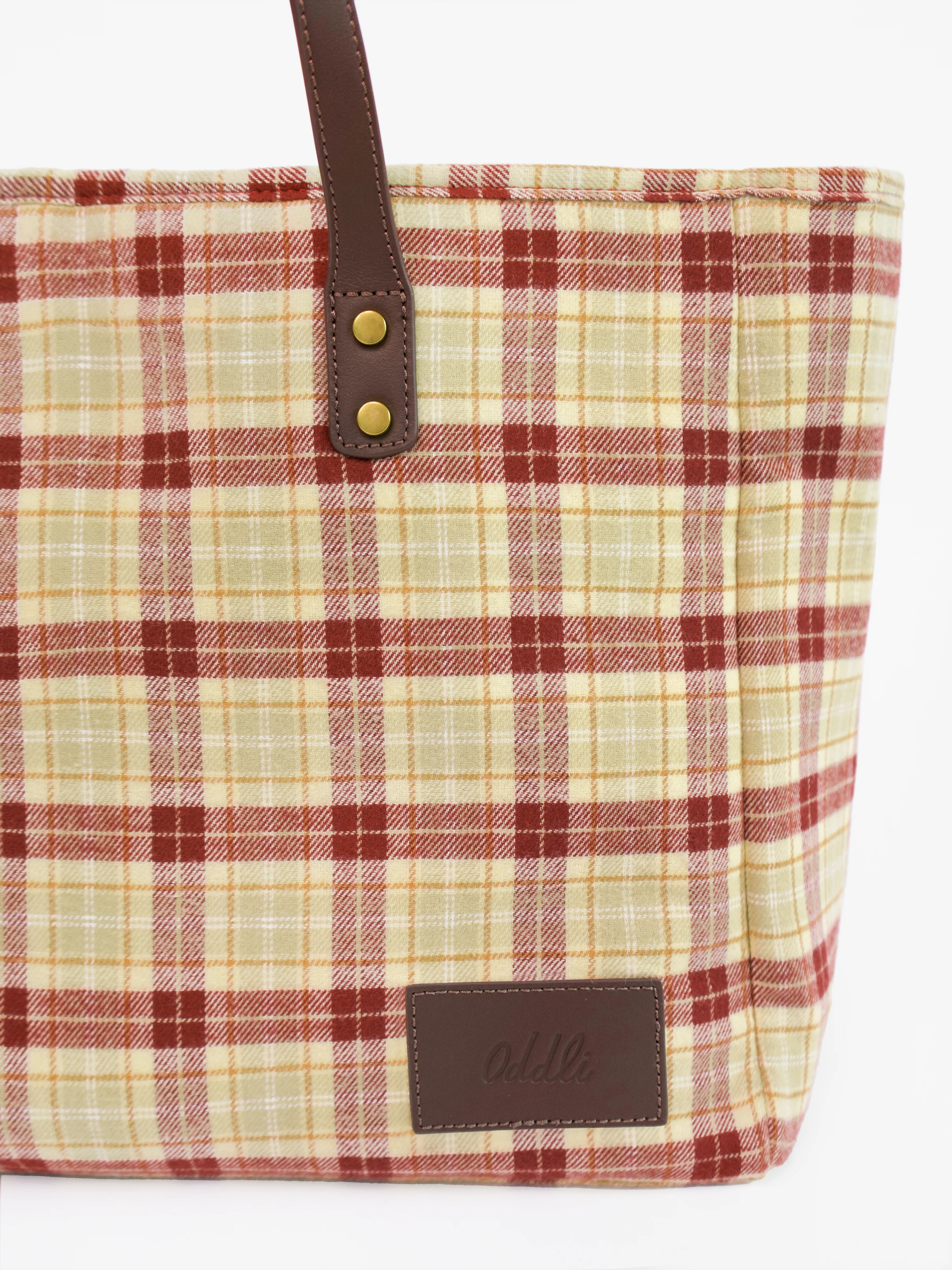 Large Plaid Bag - Image 14