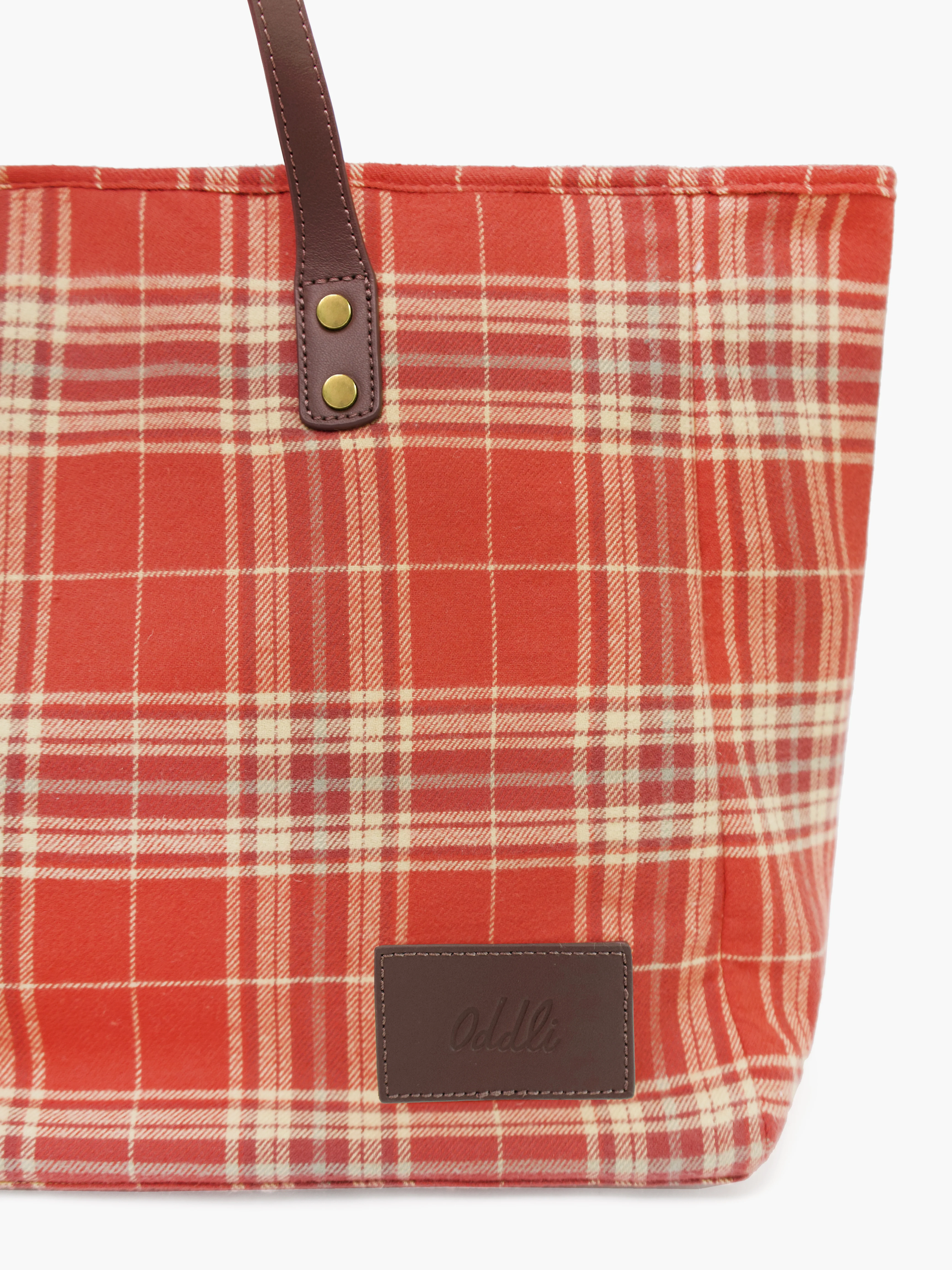 Large Plaid Bag - Image 3