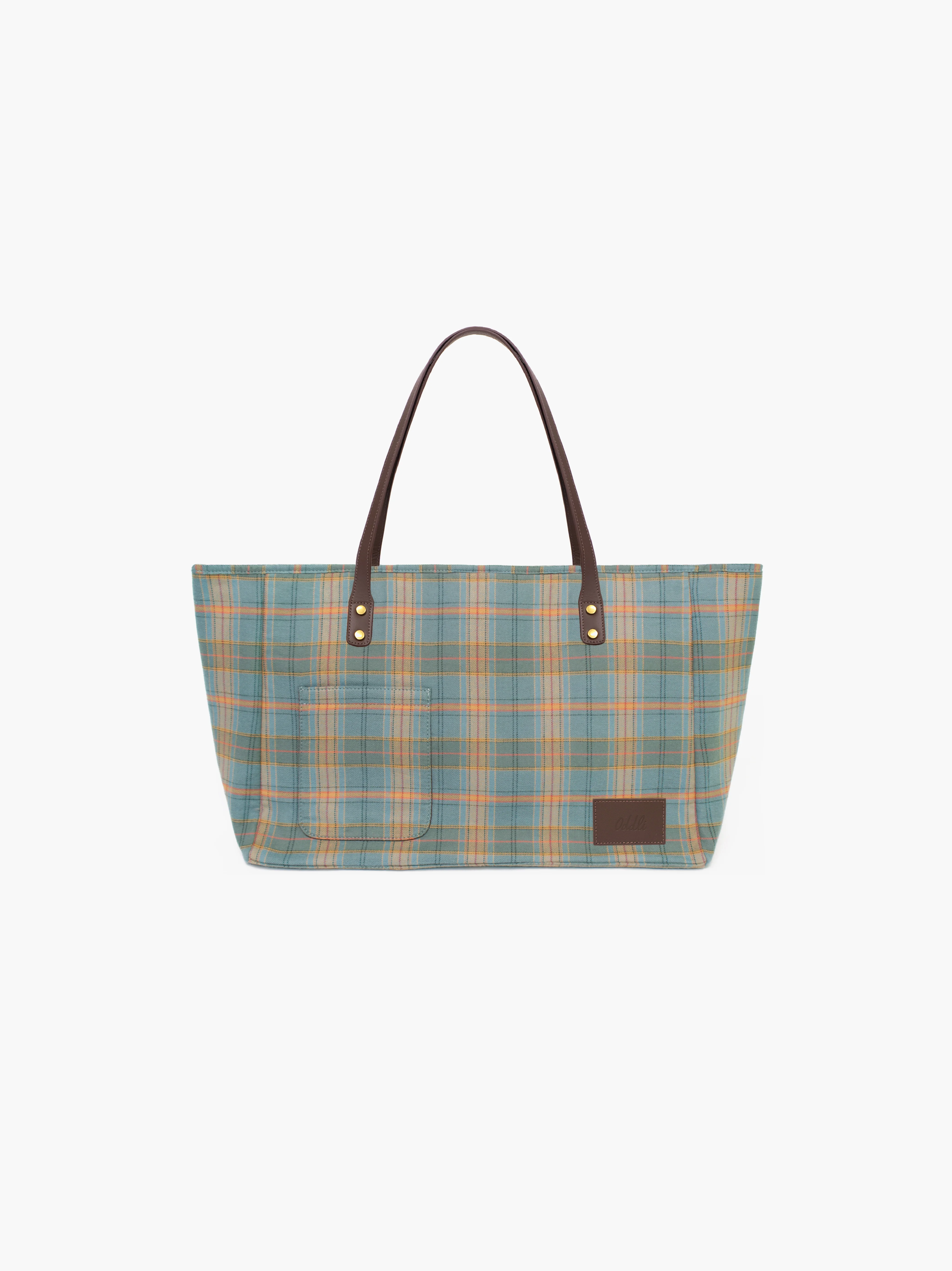 Large Plaid Bag - Image 5