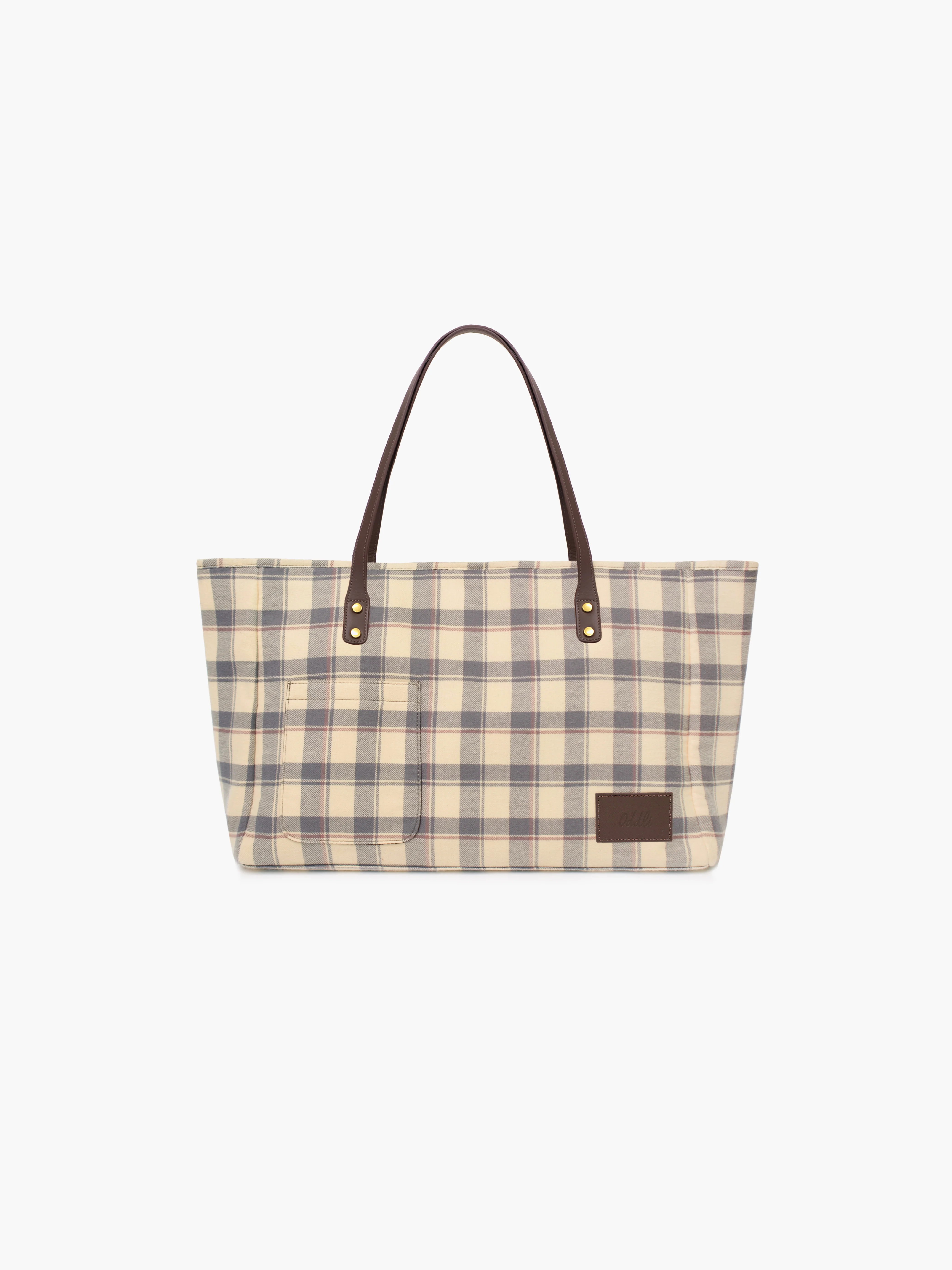 Large Plaid Bag - Image 9