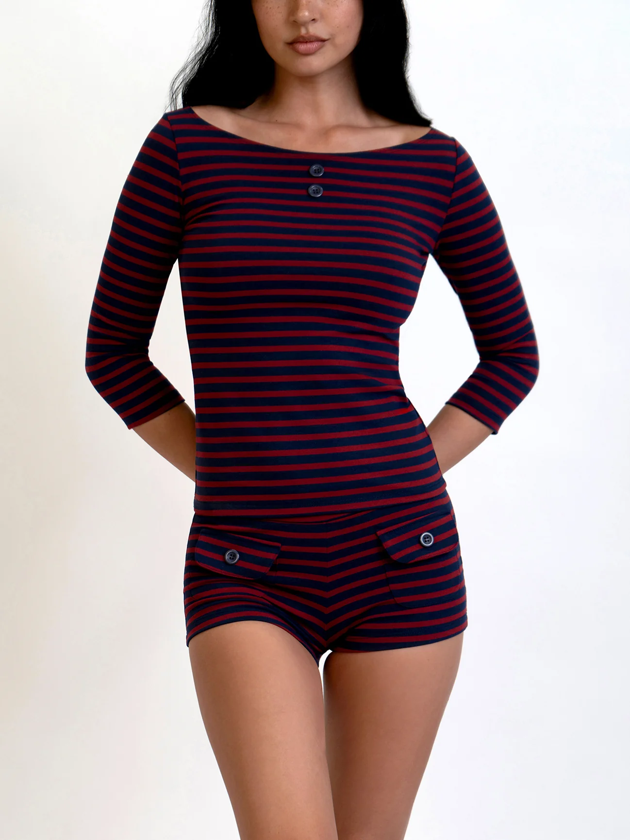 Button Mini Shorts - Image 37