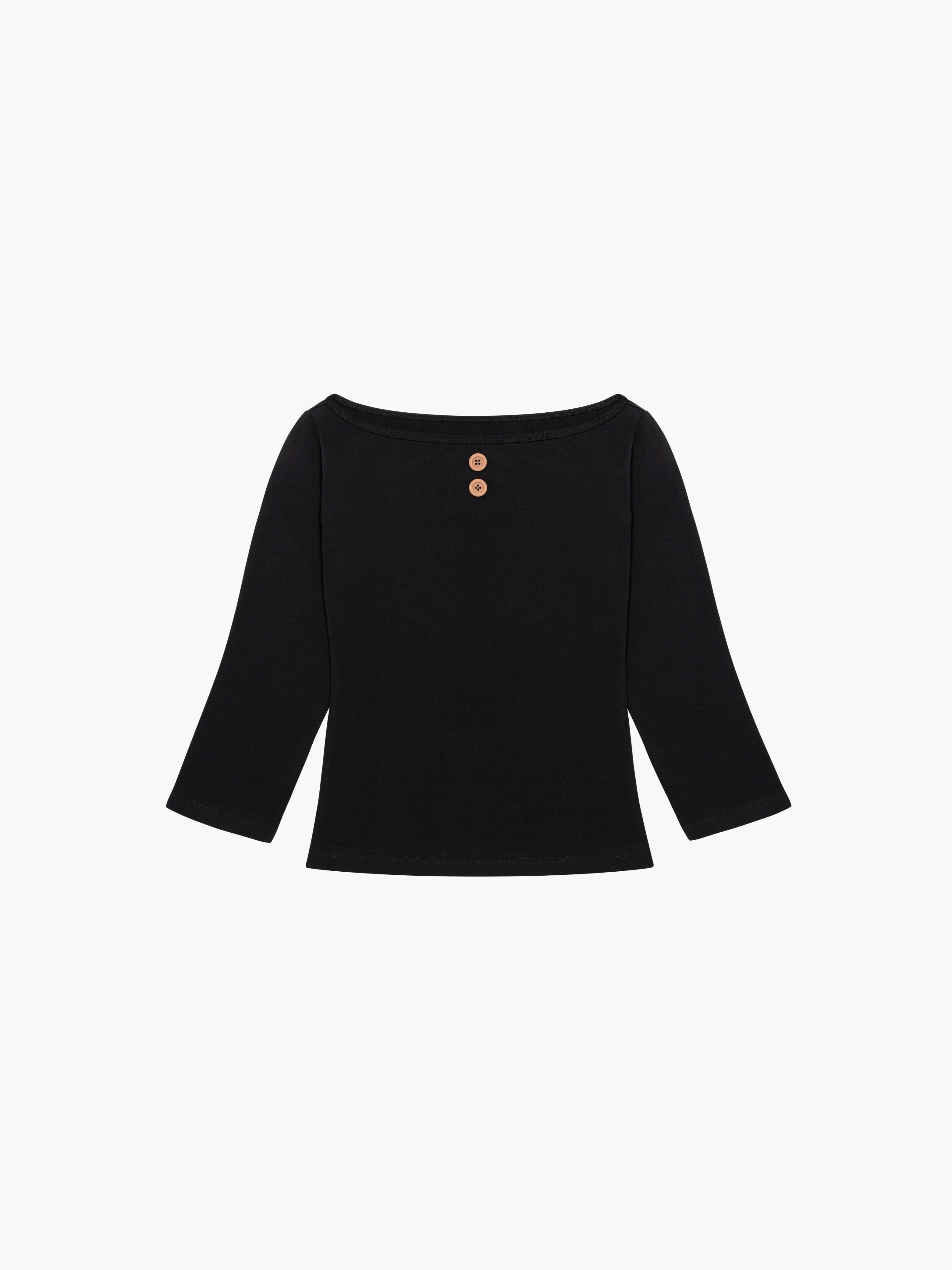 3/4 Sleeve Boat Neck Top - Image 4